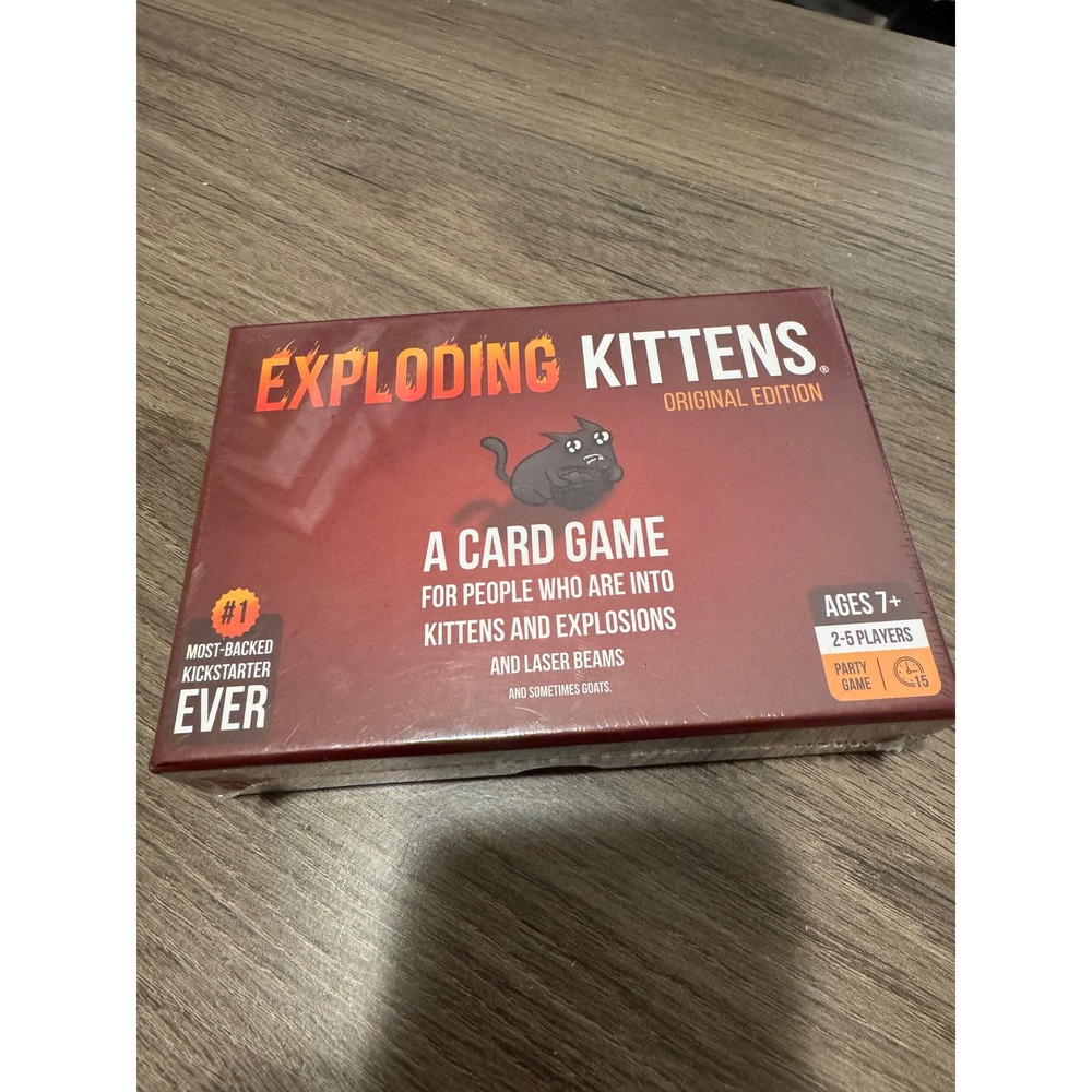 Exploding Kittens Original Edition Card Game‎ Ages 7 Plus 2-5 Players
